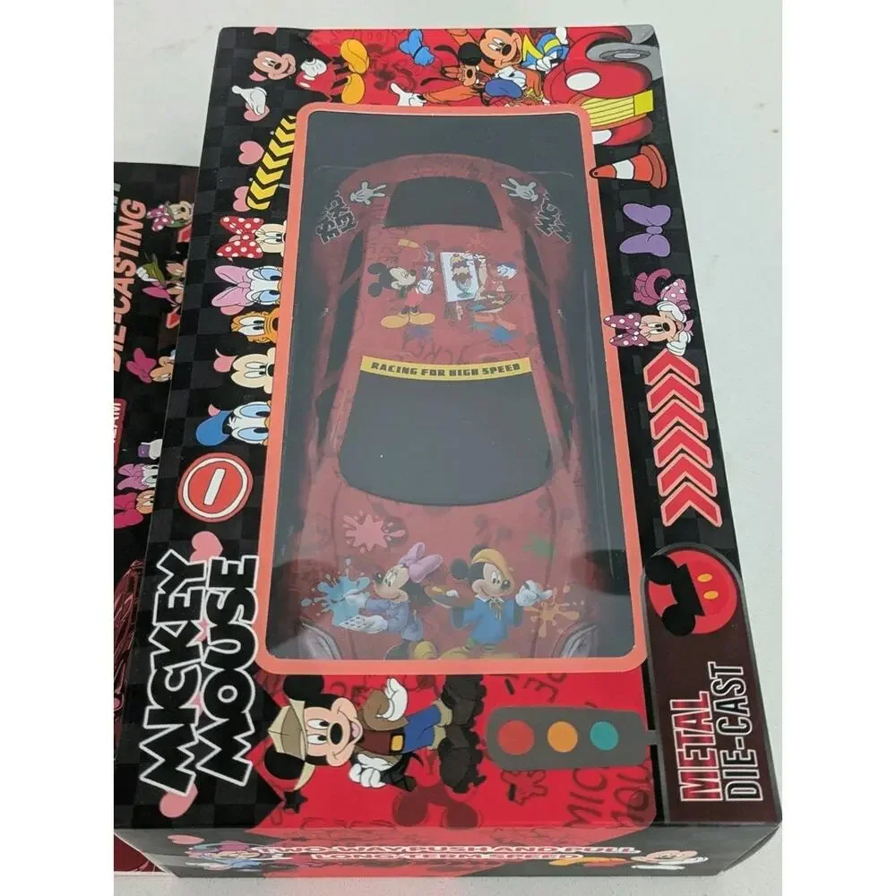Mickey Mouse Die Cast Car New In Package. 6 Inches Long Unique 1/32 Scale Disney